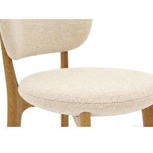 Sedia da Pranzo Moderna con Schienale Alto per Casa e Ufficio, <span class=keywords><strong>Mobili</strong></span> in <span class=keywords><strong>Legno</strong></span> Massello per Soggiorno e Cucina - Product Image 6