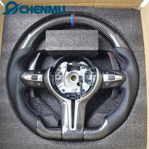 พวงมาลัยคาร์บอนไฟเบอร์สำหรับรถ BMW, F10 F25 F16 <span class=keywords><strong>F30</strong></span> F45 F34 F80 F18 M5 X1 X2อะไหล่รถยนต์สำหรับ BMW - Product Image 5