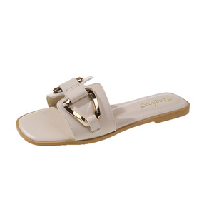 QuiteS <span class=keywords><strong>2026</strong></span> 热销新款防滑户外拖鞋软底平底休闲沙滩鞋大码女鞋 - Product Image 5