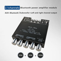 Carte d'amplification audio stéréo 2.1 canaux MT21 TB21 TPA3116 avec subwoofer 5.0, 50WX2+100W, amplificateur de basses AUX