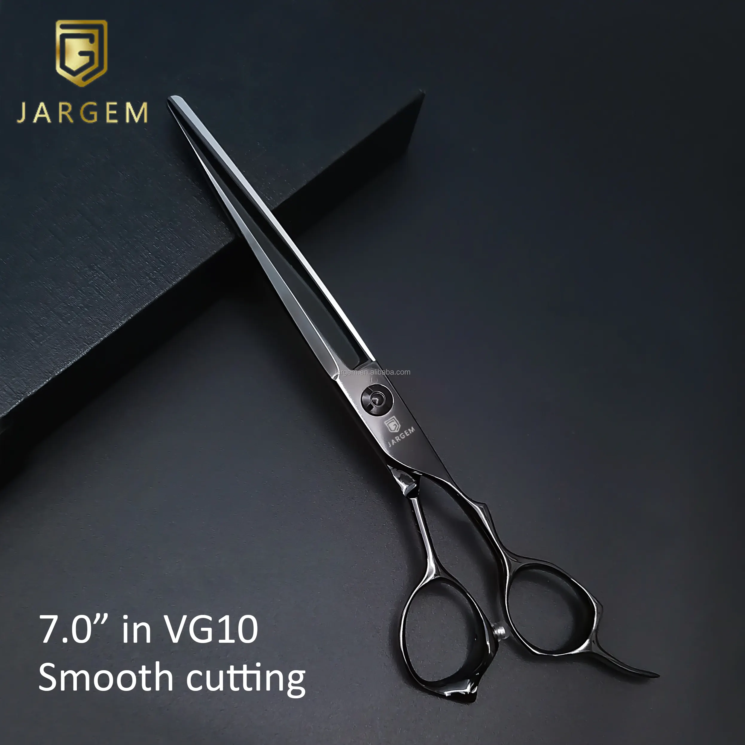 Hair Cutting Scissors VG10 7.0 Inch Professional Hair Scissors Black coating Barber Scissors