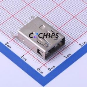 KH-AF180WJ-17.5 <b>USB</b> Connector Through hole Component (THT) Connector Type-<b>A</b> <b>USB</b> <b>2.0</b> Female Through Hole - Product Image 2