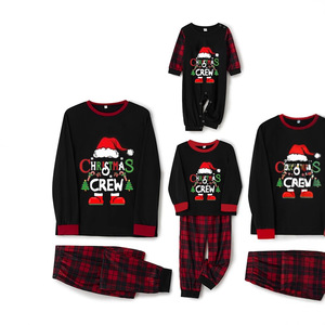 Conjunto de Pijamas Personalizados para a Família no Natal, Roupas de Dormir em Poliéster para Homens, Mulheres e Crianças, Dropshipping POD MOQ 1PC - Product Image 2