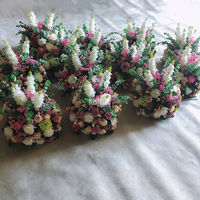 MSFAME Blanc Rose Personnalisé 30Cm Fleur Boule Table Mariage Floral Centres De Table Pour Table De Mariage