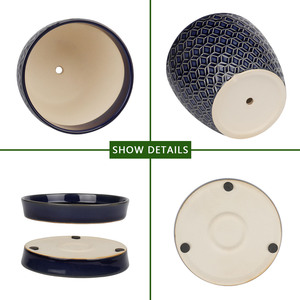 <span class=keywords><strong>Macetas</strong></span> suculentas de flores pequeñas <span class=keywords><strong>para</strong></span> decoración del hogar, bandeja de porcelana, <span class=keywords><strong>macetas</strong></span> de cerámica <span class=keywords><strong>para</strong></span> plantas de interior - Product Image 3