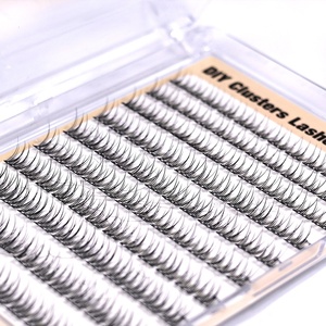 Handmade DIY Pre-Dán Cụm Lông Mi Mở Rộng Khối Lượng Lớn C Cho Mềm Tổng Hợp Hàn Quốc Pbt Giả Chồn Tóc Lashes 10-Hàng - Product Image 2