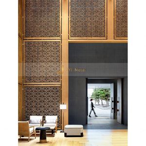 JINYIFAN ANN2153 Luxury Modern Stainless Steel Room <b>Screen</b> <b>Partition</b> Coating Technology Customized Design Multi-Functional - Product Image 1