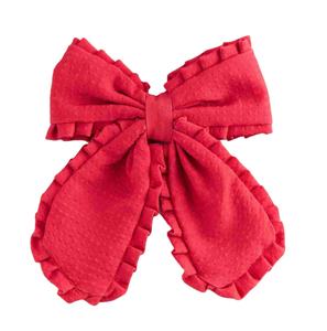 Pasadores de Pelo con Lazo de Tela de Cola Larga Personalizados, Estilo Pompones, para Niñas - Product Image 1