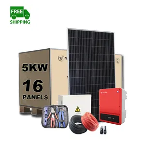 Energia Solare Fotovoltaica Ongrid 5Mw 1000W Kit di Pannelli 10 Kw Sistema di Alimentazione Portatile 20000 Watt di Energia 20Kw 25 500W di Alta Qualità