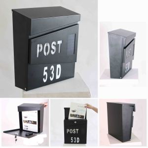 Boîte <span class=keywords><strong>aux</strong></span> <span class=keywords><strong>lettres</strong></span> murale à énergie solaire avec lumière LED, résistante <span class=keywords><strong>aux</strong></span> intempéries et au design moderne, installation facile, résistante <span class=keywords><strong>aux</strong></span> intempéries, économie d'énergie - Product Image 4