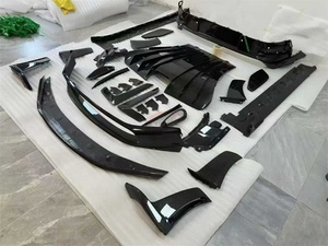 Para Porsche 911 992 GT3RS, Mejora de Estilo OEM, Labio de Parachoques Delantero de Fibra de Carbono Seca, Capó, Ventilación Lateral, Difusor - Product Image 4