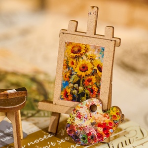 Kit de Bricolage en Bois Hamaileon Serene Flowerhouse, Miniature Artisanale 3D, Ornement en Bois DIY, Scène de Fleuriste, Décoration de Bureau avec Lumière LED, Cadeau - Product Image 4