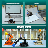 Bras robotique STEM à 5 axes compatible avec [appareil] – Peut imiter/dessiner comme un petit robot micro-maker