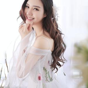 שמלת כלה ארוכה ללא שרוולים עם תחרה פרחונית, צווארון וי, שמלת נשף - Product Image 2