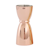 RTS Design moderne 30/45ml Jigger en forme de U Vente directe d'usine en acier inoxydable 304 avec tasses à mesurer plaquées or Utilisation à la maison