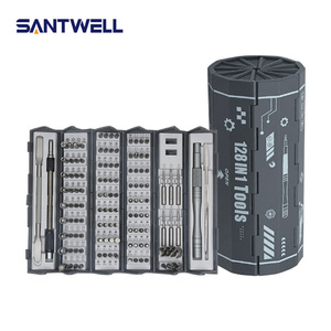Juego de Destornilladores 128 en 1, Cabezal Cilíndrico S2 con Estuche Rígido, Acero al Cromo Vanadio OEM, Kit de Herramientas de Reparación de Precisión para el Hogar - Product Image 1