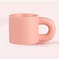 Tasse à café en céramique personnalisable en porcelaine fine, avec logo personnalisé, pour boissons, motif lait mignon