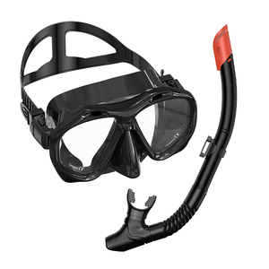 Set <span class=keywords><strong>de</strong></span> Snorkel Profesional <span class=keywords><strong>de</strong></span> Dos Piezas <span class=keywords><strong>con</strong></span> Marco Grande, <span class=keywords><strong>Gafas</strong></span> <span class=keywords><strong>de</strong></span> Vidrio Templado Impermeables y Cubierta Nasal Integrada - Product Image 4