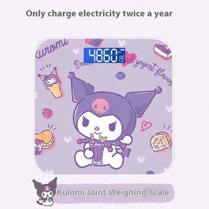लड़कियों के लिए कुलोमी इलेक्ट्रॉनिक बॉडी फैट स्केल के लिए कार्टून डिजाइन टिकाऊ डॉरमेटरी बैटरी संचालित वजन मापने - Product Image 5