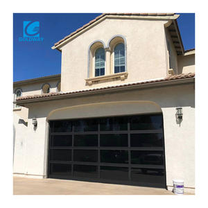 America 16X8 Aluminium Verre <span class=keywords><strong>Porte</strong></span> de Garage Avis <span class=keywords><strong>Porte</strong></span> de Garage Sectionnelle Transparente Portes de Garage Sans Cadre à Vue Complète - Product Image 4