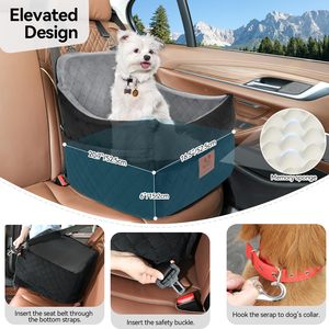 Asiento de coche lavable para perros con refuerzo, cama para mascotas, sofá ortopédico de espuma en forma de huevo, asiento elevador de viaje para perros, venta al por mayor, nuevo diseño, sofá para perros - Product Image 2