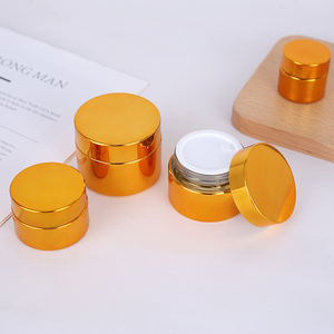 Luxury Eco Friendly 5g 10g 15g 20g 30g 50g 60g 100g Gold Silver Lid Cosmetic Glass Jar Packaging for Face & Cream - Product Image 6