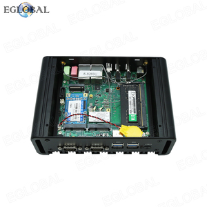 คอมพิวเตอร์ไร้พัดลม EGLOBAL In-tel Pen-tium Go-ld 6405U 2*DDR4 MSATA M.2 SSD VGA 2*HD DP 4*USB 2*RJ45 Giga LAN Audio Linux มินิพีซี - Product Image 3
