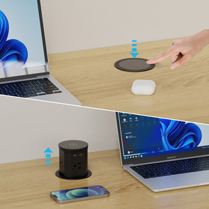 Ổ cắm bàn 3.3 inch bán buôn, 4 ổ cắm, 2 cổng USB-C PD20W, sạc không dây, ổ cắm bật lên cho mặt bàn bếp - Product Image 3