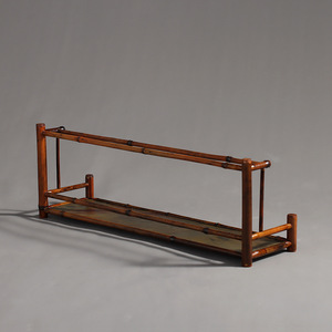 Support à tasses à double couche en bambou avec rangement pour théière, pour accessoires de service à thé, origine Anji, plaque de bambou Meilu - Product Image 3