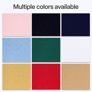 100% Cotton Pure Cotton Cross Stitch Fabric 14 Count Colourful Fabric for Cross Stitch Knitted <strong>Home</strong> <strong>Textile</strong> for Girls - Product Image 6