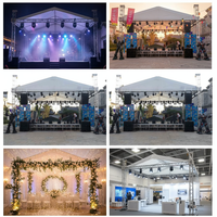 Truss de iluminación de aluminio para exteriores Truss Stage Truss con techo arqueado para espectáculos de eventos de exhibición de conciertos