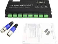 24 canaux DMX512 décodeur 72A driver de gradateur led pour contrôleur dmx bande led RGBW,RGBW DC5-24V gradateur DMX512