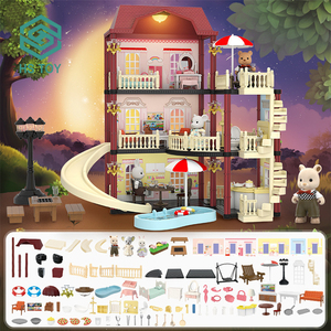 HS TOY DIY-diario <span class=keywords><strong>de</strong></span> Koala <span class=keywords><strong>de</strong></span> 3 capas, muebles <span class=keywords><strong>de</strong></span> lujo para Villa, castillo, <span class=keywords><strong>casa</strong></span> <span class=keywords><strong>de</strong></span> <span class=keywords><strong>muñecas</strong></span> <span class=keywords><strong>con</strong></span> tobogán, juego <span class=keywords><strong>de</strong></span> simulación - Product Image 6