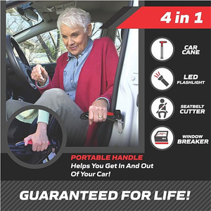 Asidero de apoyo para coche para personas mayores, discapacitadas, con movilidad reducida, bastón de ayuda para asientos de coche, soporte de agarre para puerta, herramienta de apoyo, bastón. - Product Image 3