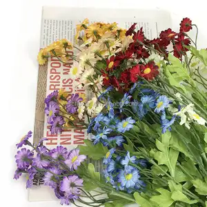 Fiori decorativi margherite artificiale colorato fiore di seta margherita crisantemo mazzo di fiori