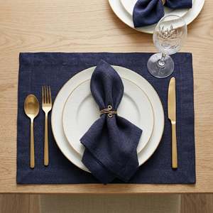 Sets de table en lin de poids moyen avec texture tissée dense pour la restauration événementielle et les distributeurs d'hôtellerie - Product Image 1