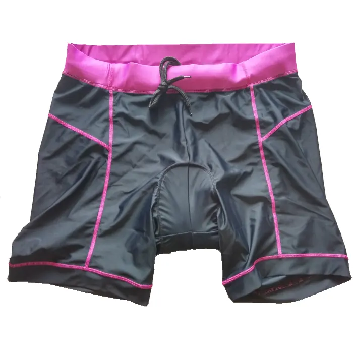 Bicycle clothing quick dry moisture sweat fabrics drawstring Custom design plus size gel padded women Cycling Shorts