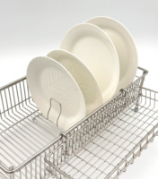 Égouttoir simple pour vaisselle et bols en acier inoxydable monocouche, support de rangement pour la maison
