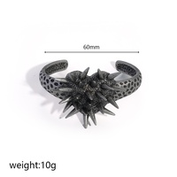 Gelang Gothic Anti Karat Baja Tahan Karat Model Tengkorak Cakar, Manset Terbuka, Unisex Punk, Perhiasan Wanita Pria Grosir Pabrik
