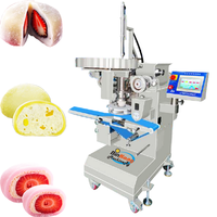 Machine automatique BinKang pour mochi aux fraises, machine à encruster les mochi Daifuku, commande par moteur PLC, haute efficacité, 20-100 pièces/min