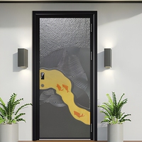 Porte coupe-feu en acier moderne sur mesure, porte d'entrée blindée, barre anti-panique, porte de sortie d'urgence pour bâtiment commercial
