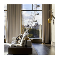 Rideaux d'hôtel sans formaldéhyde antibactériens d'isolation phonique occultant améliorant la santé pour la chambre à coucher salon salle de réunion
