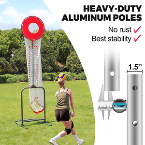 JH-Mech Dimensions optimales Mobilité et durabilité sans effort Construction robuste Réglage <span class=keywords><strong>de</strong></span> <span class=keywords><strong>volley</strong></span>-ball Cible d'entraînement - Product Image 3