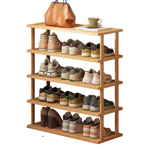 Multi Layer Shoe Rack Nan Bamboo Freestanding Space Saving Storage For Home Dorm Apartment Entrance - Product Image 5