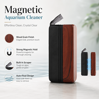 Outil de nettoyage d'aquarium de luxe, grattoir magnétique pour verre, design flottant sans rayures, OEM/ODM, respectueux de l'environnement