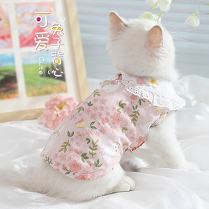 Ropa de verano fina y antidesgarro para gatos Ragdoll, gatitos British Shorthair y gatitos - chalecos de verano. - Product Image 1
