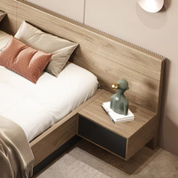 Lit Murphy avec rangement haute capacité de style japonais Tatami, lit plateforme double moderne minimaliste nordique pour chambre à coucher