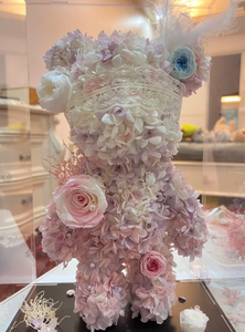 Orsetto di rose stabilizzate in offerta speciale per laurea, Ringraziamento, compleanno, Natale, San Valentino - Fiori eterni - Product Image 3