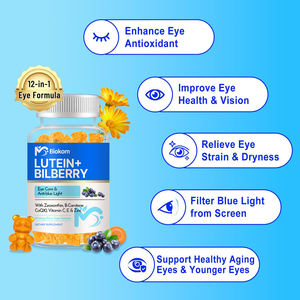 Gomas de Luteína Sabor Manga OEM com Mirtilo, Vitamina para os Olhos com Bilberry, Semente de Uva e Astaxantina - Product Image 6