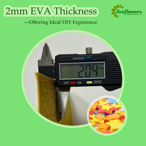 Bán buôn 2 mét các loại màu sắc và hình dạng EVA bọt hình trái tim cho trẻ em '<span class=keywords><strong>diy</strong></span> <span class=keywords><strong>Craft</strong></span> scrapbooking trang trí - Product Image 3